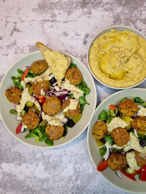 Falafele z hummusem